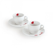 Bialetti Espresso Cuori sześć filiżanek
