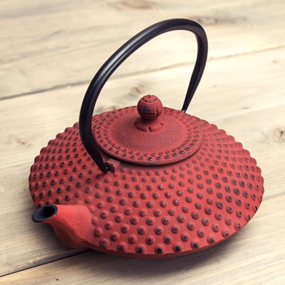 Bredemeijer Xilin żeliwny zaparzacz do herbaty czerwony pojemność 1,25l