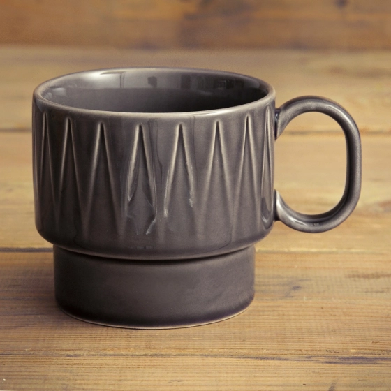 Sagaform Coffee ceramiczna filiżanka do herbaty pojemność 400 ml kolor szary