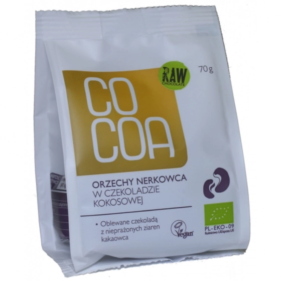 Cocoa Orzechy nerkowca w czekoladzie kokosowej BIO 70g