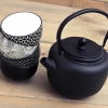 Zestaw Bredemeijer Pucheng żeliwny zaparzacz do herbaty czarny pojemność 1,3 l