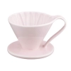 CAFEC Dripper ceramiczny Arita Flower pojemność 4 filiżanki kolor różowy