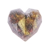 Bomba herbaciana serce transparentna ze złotem