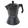 Klausberg Kawiarka aluminiowa na indukcję czarny marmurek pojemność 9 filiżanek espresso
