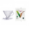 Zestaw dripper Hario V60-01 i filtry
