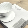 Zestaw Hario i Flatex: ceramiczny dripper V01 i filtr metalowy C1 rozmiar 1-2 filiżanki