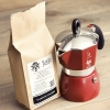 Zestaw kawa Classico Italiano i kawiarka Bialetti Dama Color pojemność 3 espresso kolor bordowa