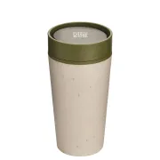 Kubek Circular Cup 340 ml kremowo - zielony