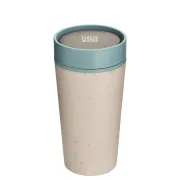 Kubek Circular Cup 340ml kremowo - błękitny