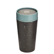 Kubek Circular Cup 340ml czarno - błękitny