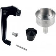 Lejek i rączka do kawiarek aluminiowych Pezzetti pojemność 6 espresso