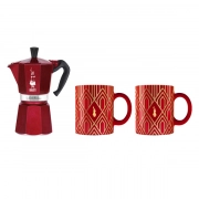 Zestaw Bialetti Deco Glamour - kawiarka 6tz i kubki pojemność 6 espresso