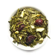 Herbatka Sencha Pomarańczowo-Żurawinowa waga 100 g