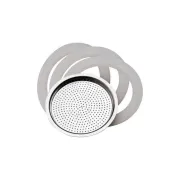 Uszczelki i sitko do kawiarek aluminiowych Pedrini 3 tz