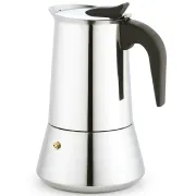 Kinghoff kawiarka stalowa na indukcję 9 tz / 450 ml srebrna