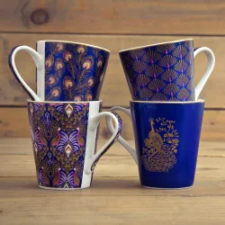 Coffeemania Peacock zestaw 4 kubków 300ml