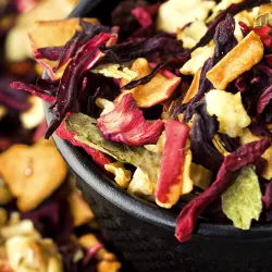 Herbatka owocowa poziomkowo-waniliowa waga 100g