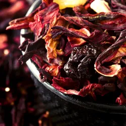 Wiśnie w rumie z czarnym bzem waga 100g