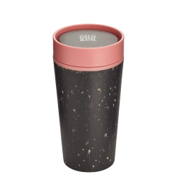 Kubek Circular Cup pojemność 340ml kolor czarno - różowy
