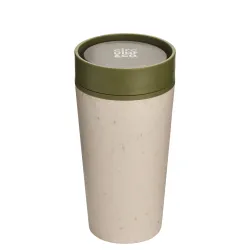 Kubek Circular Cup 340 ml kremowo - zielony