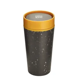 Kubek Circular Cup 340ml czarno - żółty