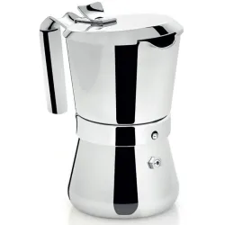 Giannini Giannina La Tradizione kawiarka stalowa na indukcję pojemność 3 tz / 150 ml kolor srebrna