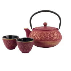 Bredemeijer Shanghai żeliwny zaparzacz i dwie czarki pojemność 600 ml