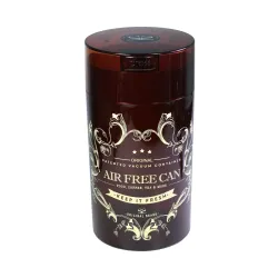 Pojemnik próżniowy do przechowywania kawy lub herbaty pojemność 500 g brązowy