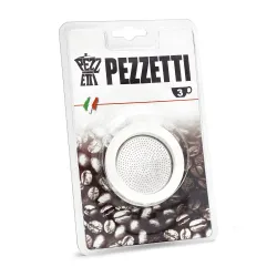 Uszczelki i sitko do kawiarek aluminiowych Pezzetti 3 tz