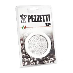 Uszczelki i sitko do kawiarek aluminiowych Pezzetti 9 tz