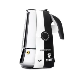 Pezzetti Steelexpress kawiarka stalowa na indukcję 4 tz / 200 ml srebrna