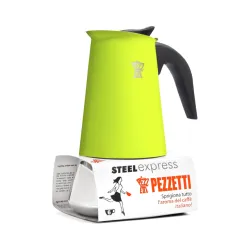 Pezzetti Steelexpress kawiarka stalowa na indukcję 6 tz / 300 ml zielona