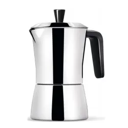 Giannini TUA kawiarka stalowa na indukcję pojemność 3 tz / 150 ml kolor srebrna kolor rączki czarny