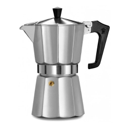Pezzetti Italexpress kawiarka aluminiowa na gaz pojemność 9 tz / 450 ml kolor srebrna