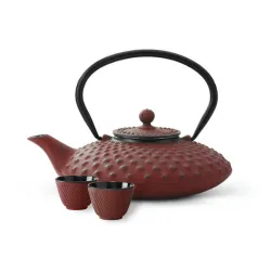 Zestaw Bredemeijer Xilin żeliwny czerwony pojemność 1250 ml