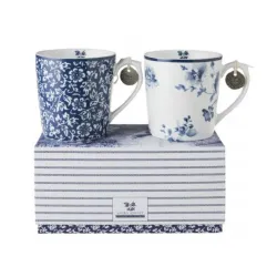 Laura Ashley zestaw kubków Sweet Alyssum i China Rose pojemność 300 ml