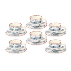 Tognana Saint Tropez Tirreno zestaw 6 filiżanek pojemność 90 ml