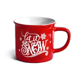 Świąteczny Kubek Tognana Sorapis pojemność 360 ml zestaw Let it Snow