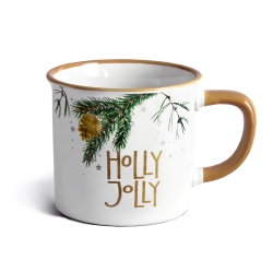 Świąteczny Kubek Tognana Vintage pojemność 360 ml zestaw Holly Jolly