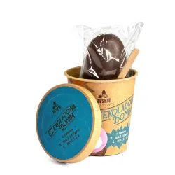 Beskid Chocolate Czekoladowa Bomba Jajo ciemna z malinami i chili waga 45 g