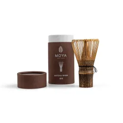 Moya Matcha Chasen miotełka bambusowa do matchy ciemna