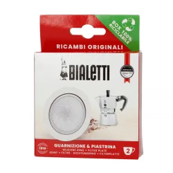 Uszczelka i sitko do kawiarek aluminiowych Bialetti Moka 2 tz