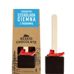 Beskid Chocolate Chocostick z czekolady ciemnej z truskawką 45 g
