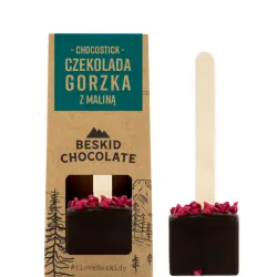 Beskid Chocolate Chocostick z czekolady ciemnej z maliną waga 45 g