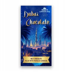 Beskid Chocolate Dubajska Czekolada mleczna z pistacjami waga 110 g