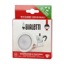 Uszczelka i sitko do kawiarek aluminiowych Bialetti Moka 3/4 tz