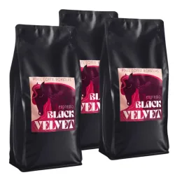PIXEL Black Velvet kawa ziarnista waga 3 kg zestaw 3 x 1 kg