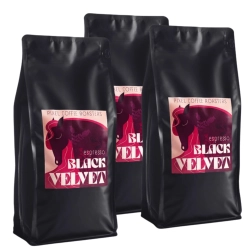 PIXEL Black Velvet kawa ziarnista waga 3kg zestaw 3x 1kg