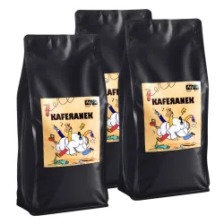 KAFERANEK Poznańskie Radio Afera kawa ziarnista waga 3 kg zestaw 3 x 1 kg