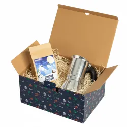 Zestaw świąteczny nr 1 - kawa i kawiarka Bialetti Venus kolor srebrna